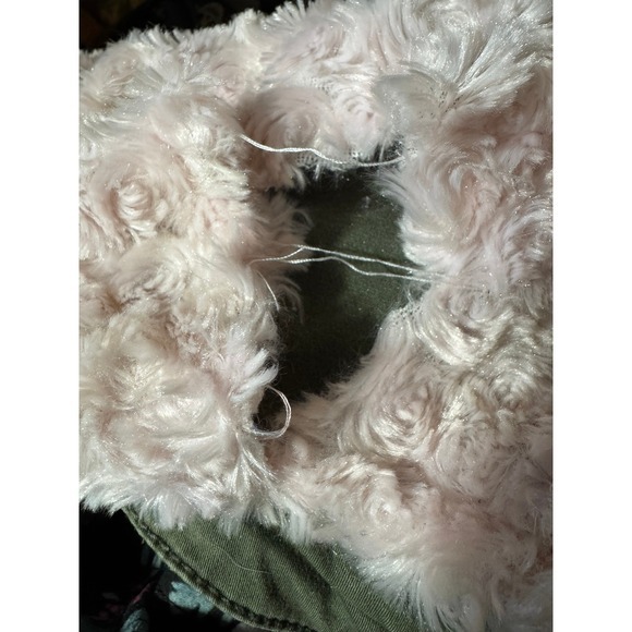 Anthropologie‎ Hei Hei Faux Pink Fur Hooded Utility Jacket Size S - Picture 13 of 14